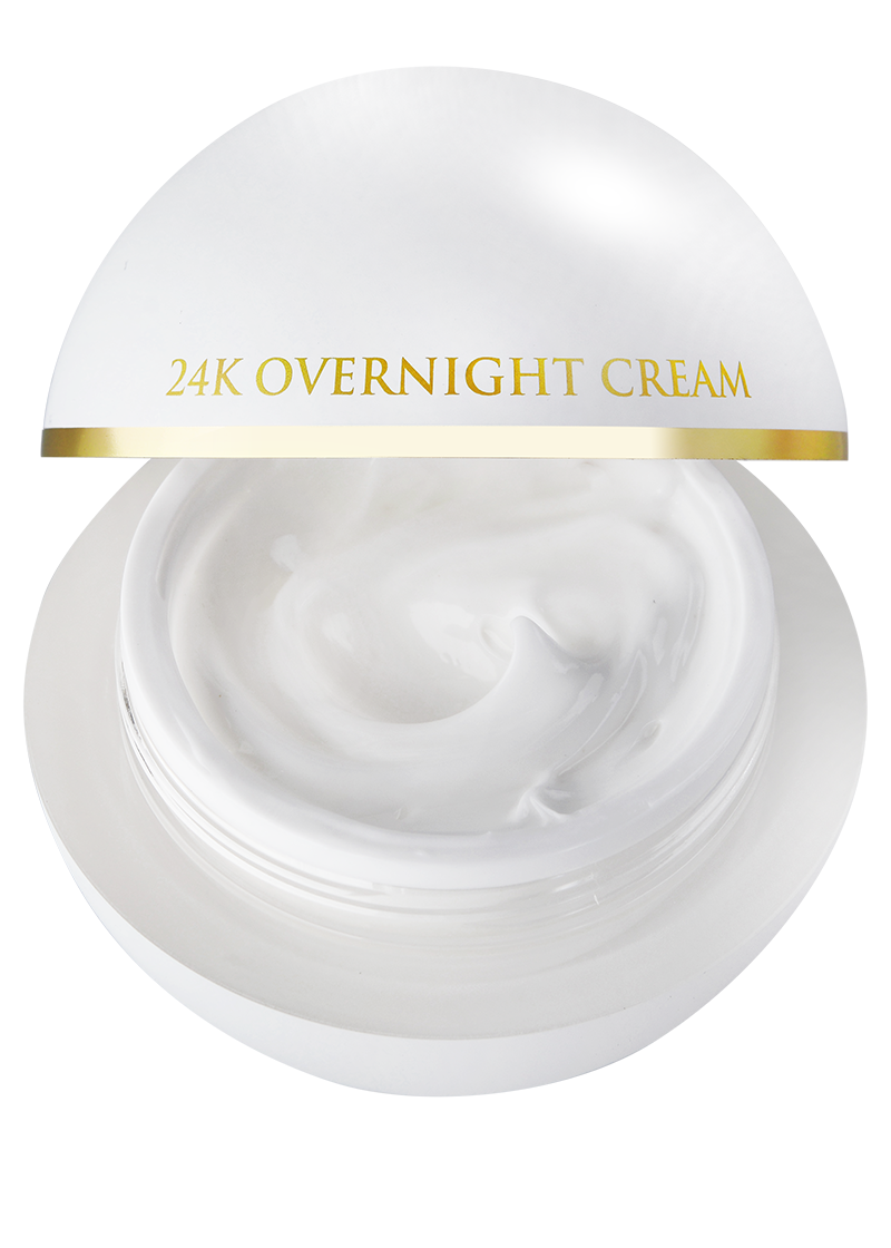 overnight cream with removed lid